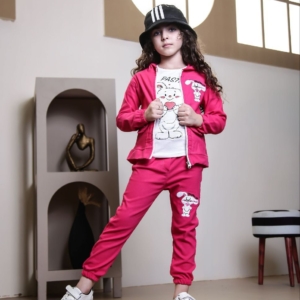 سویی شرت شلوار ۳تیکه بنگال دخترانه