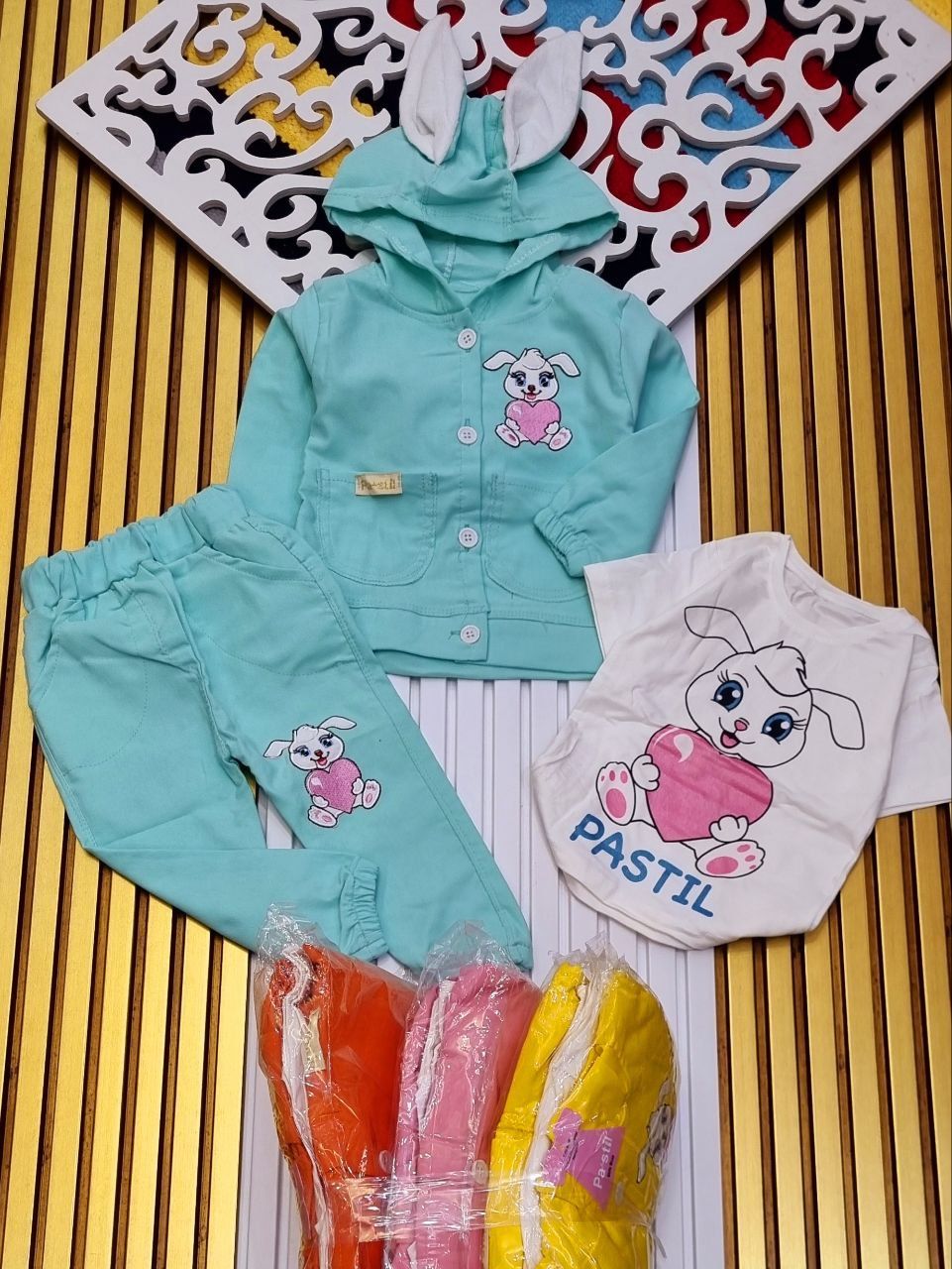 سویی شرت شلوار ۳تیکه بنگال دخترانه - تصویر 4