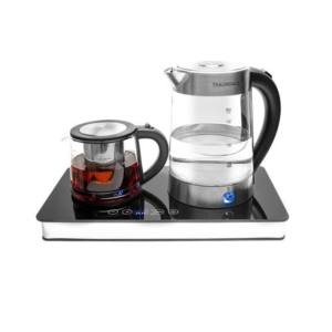 چای ساز کنارهمی شیشه ای دیجیتالی ترام هاس مدل 185D