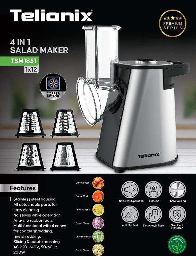 سالادساز 4کاره Telionix مدل TSM1851
