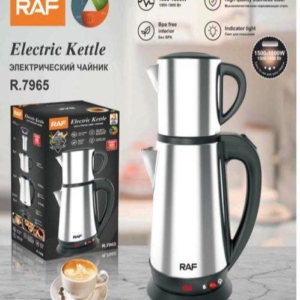 چای ساز روهمی بدنه استیل راف RAF 