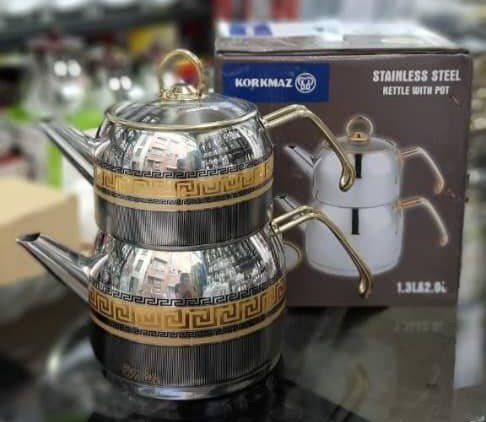 کتری قوری استیل کرکماز - تصویر 4