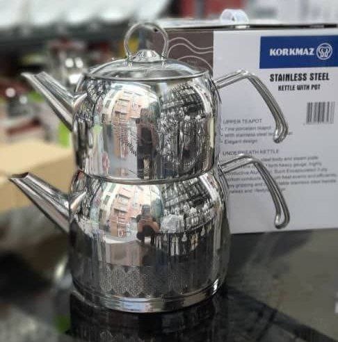 کتری قوری استیل کرکماز - تصویر 3