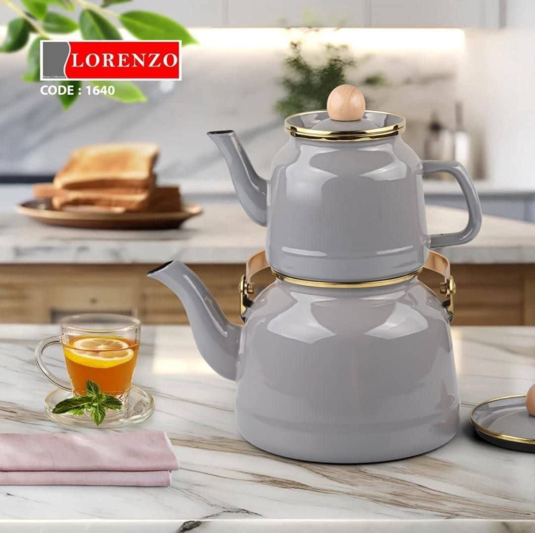 كتري قوري لعابي وارداتي طرحدار - تصویر 2