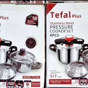 زودپز دوقلو تفال پلاس کف چدن 5+7