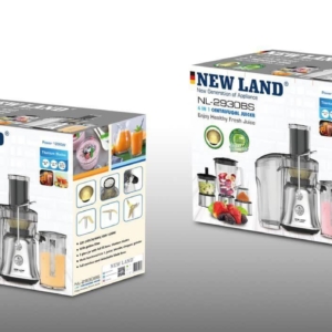 آبمیوه گیری چهار در یک نیولند(4 in 1Centrifugal Juicer)مدل: ( NL-2930BS)