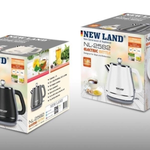 کتری برقی نیولند (Electric kettle)مدل: (NL-2582GR) -(NL-2582WH)- (NL-2582BL)