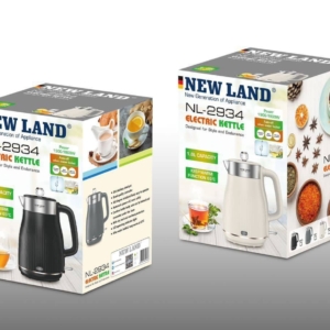 کتری برقی نیولند (Electric kettle)مدل: (NL-2934GR) -(NL-2934BG) - (NL-2934BL)