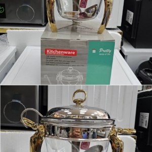 سوفله خوری برند Pretty سوپ خوری. با ملاقه  4 لیتر طلای   