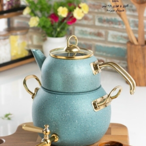 کتری و قوری گرانیتی ۲/۸ لیتر شیردار