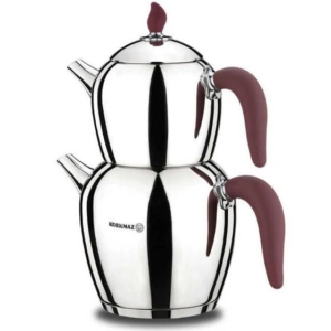 کتری و قوری کرکماز مدل شهناز Şehnaz A215 ا KORKMAZ Şehnaz A 215 Teapot Set