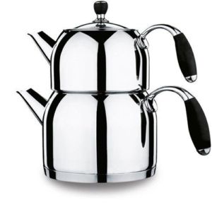 کتری و قوری کرکماز مدل Flora کد A119 ا Korkmaz Flora A119 Teapot And Kettle Set