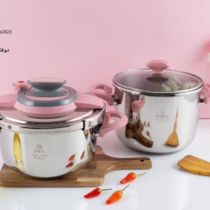 زود پز دوقلو صورتی فالز