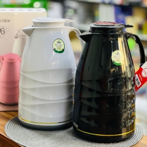 فلاسک 2 لیتر شیشه صورتی لاویدار