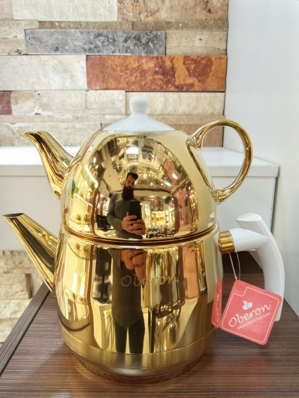 کتری و قوری طلایی کامل izmirازمیر ترکیه - تصویر 16