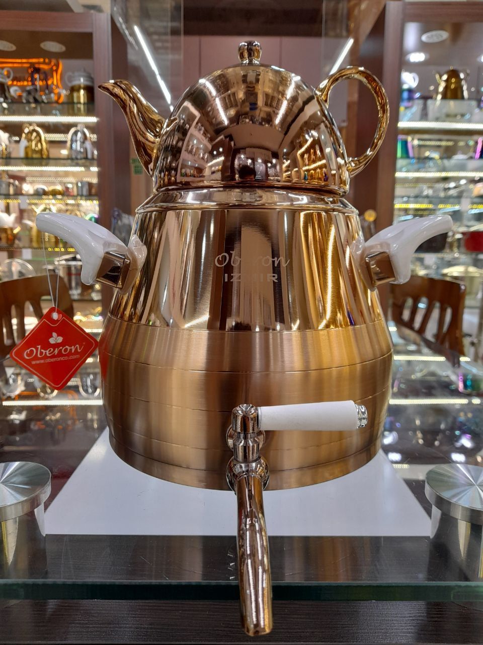 کتری و قوری طلایی کامل izmirازمیر ترکیه - تصویر 2