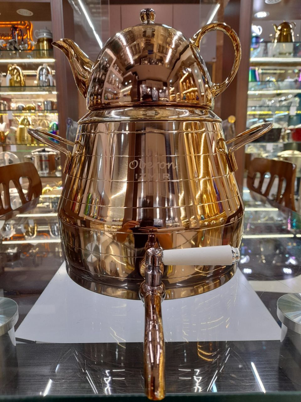 کتری و قوری طلایی کامل izmirازمیر ترکیه - تصویر 6