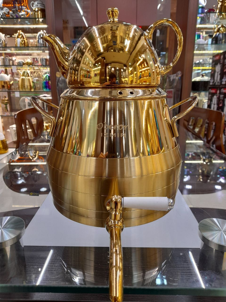 کتری و قوری طلایی کامل izmirازمیر ترکیه - تصویر 5