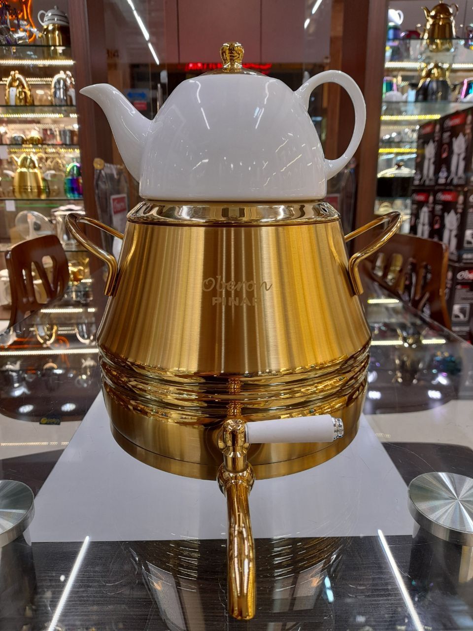 کتری و قوری طلایی کامل izmirازمیر ترکیه - تصویر 8