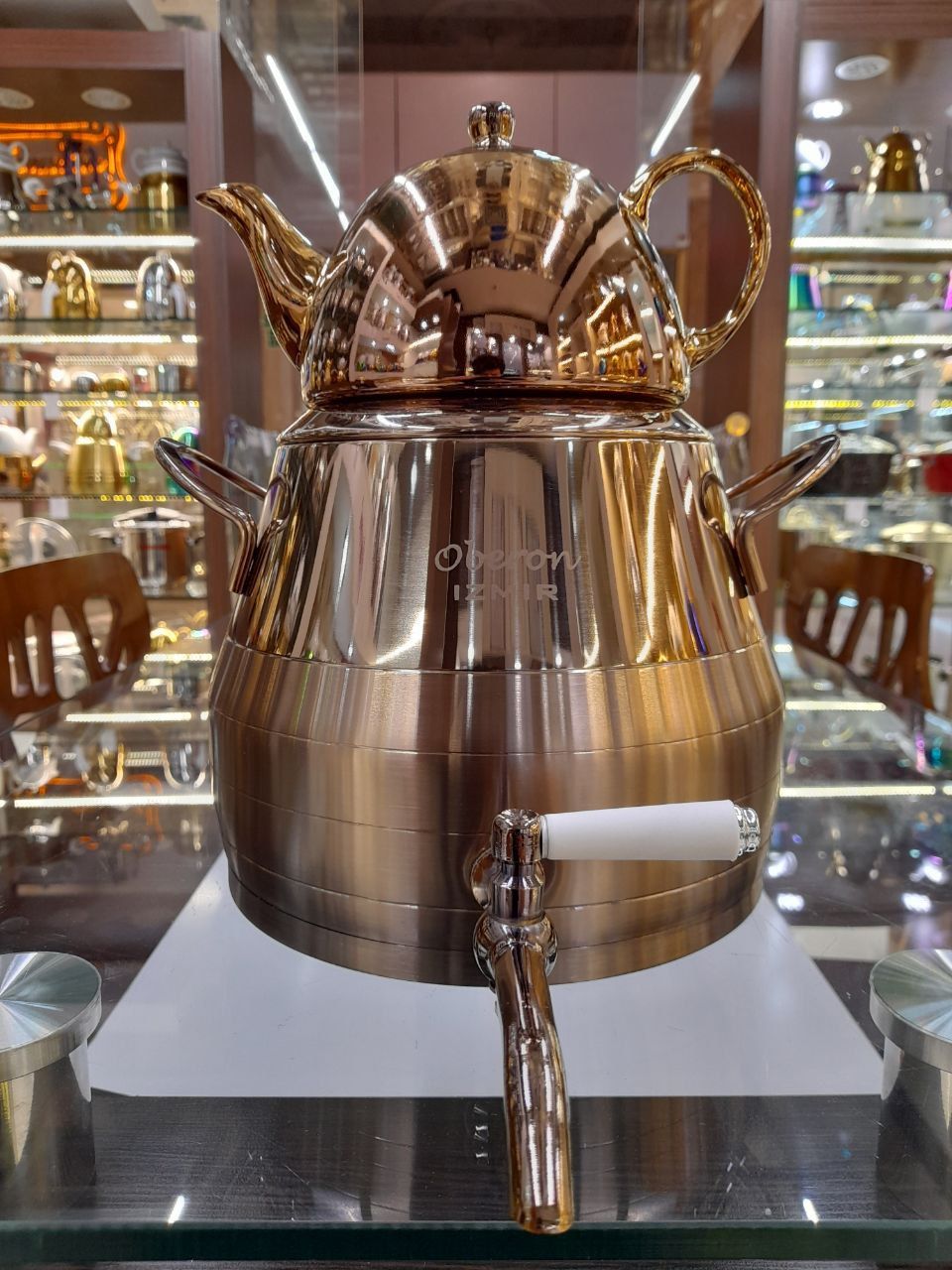 کتری و قوری طلایی کامل izmirازمیر ترکیه - تصویر 7