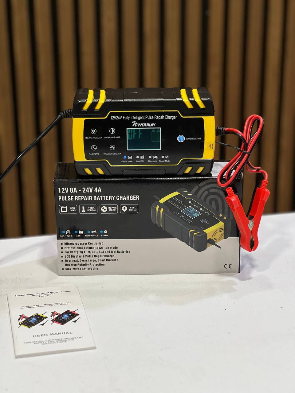 شارژر هوشمند باتری 12V / 24V با قابلیت ترمیم (Pulse Repair)