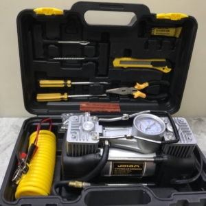 کمپرسور باد تلمبه فندکی دوسیلندر جعبه دار