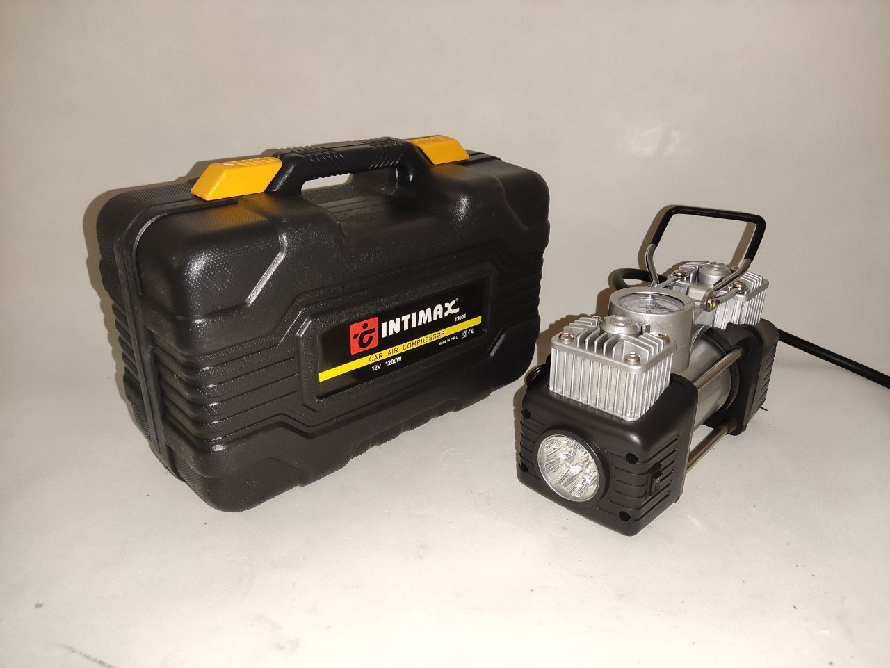 کمپرسور فندکی دو پمپ با لوازم اینتیمکس مدل ۱۳۰۰۱