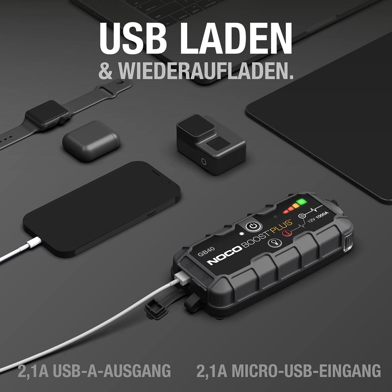 جامپ استارتر حرفه ای NOCOمدل GB40