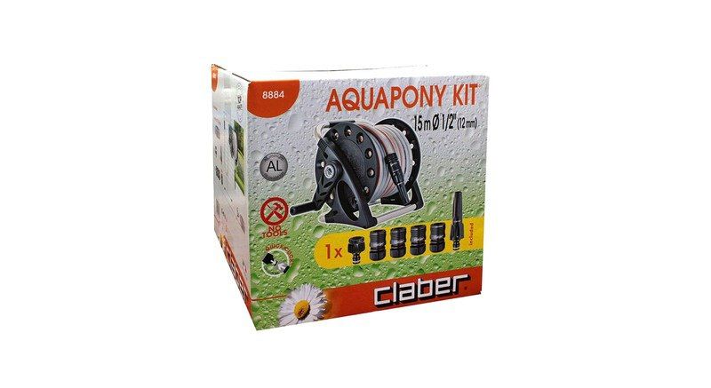 شلنگ جمع کن+ 15متر شلنگ کلابر مدل آکواپونی کد 8884