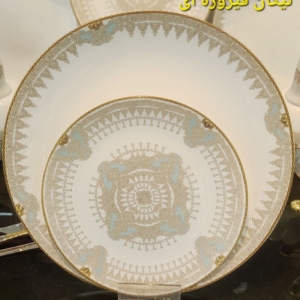 سرویس آرکوپال 26پارچه  نیکان فیروزه ای و نیکان طوسی
