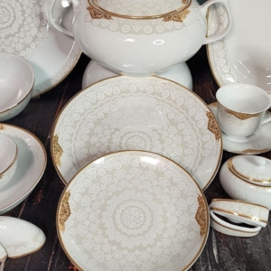 چینی پردیس 30پارچه کاشان قالب هرمس طرح  ابرا ۹۱۸