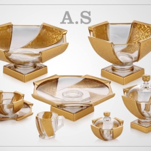 سرویس کریستال اسکونر اکلیل ۲۵ پارچه کامل