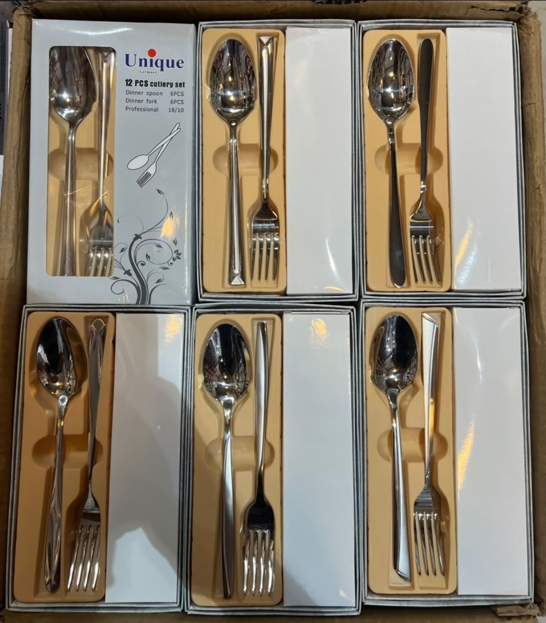 قاشق چنگال درجه یک یونیک آلمان 12عددی
