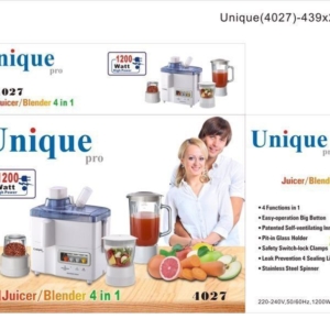 آبمیوه گیری ۴کاره یونیک  آلمان بدنه لاکی 