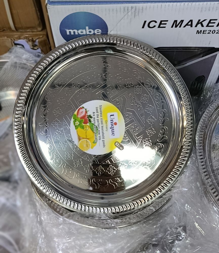 سینی یونیک 6 پارچه جنس استیل سایز 30 تا 60