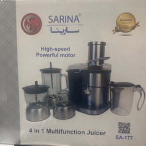 آبمیوه گیری  ۴ کاره سارینا مدل 177پایه استیل تمام دیجیتال