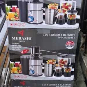 آبمیوه گیر چهار کاره مارک میباشی ژاپن تمام استیل