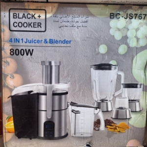 آبمیوه گیری 4کاره بلک کوکر 800وات مدل767