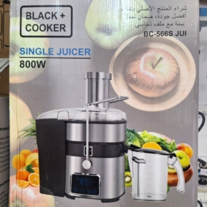 آبمیوه گیری تک کاره بلک کوکر 800وات مدل 566