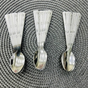 قاشق چای 6 عددی طرح توپی