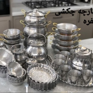 سرویس قابلمه ۷۴ پارچه روحی چکشی