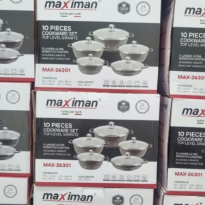 سرویس قابلمه 10پارچه مارک ماکسیمنmaxmanمدل26301