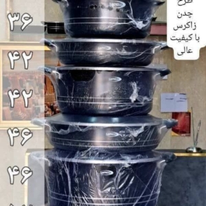 قابلمه و تابه تک طرح چدن زاکرس با وزن سنگین