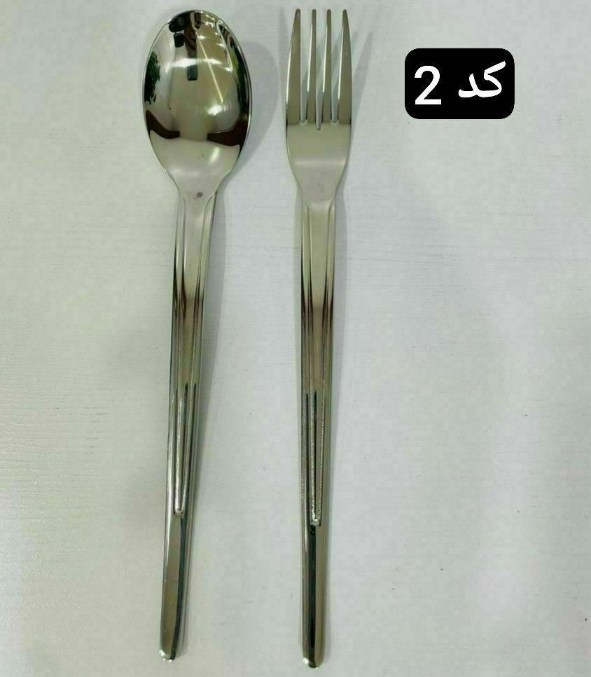قاشق چنگال فله ای 12عددی یونیک لایف دهنه اروپایی - تصویر 3