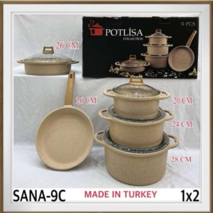 سرویس قابلمه9پارچه potlisaساخت ترک